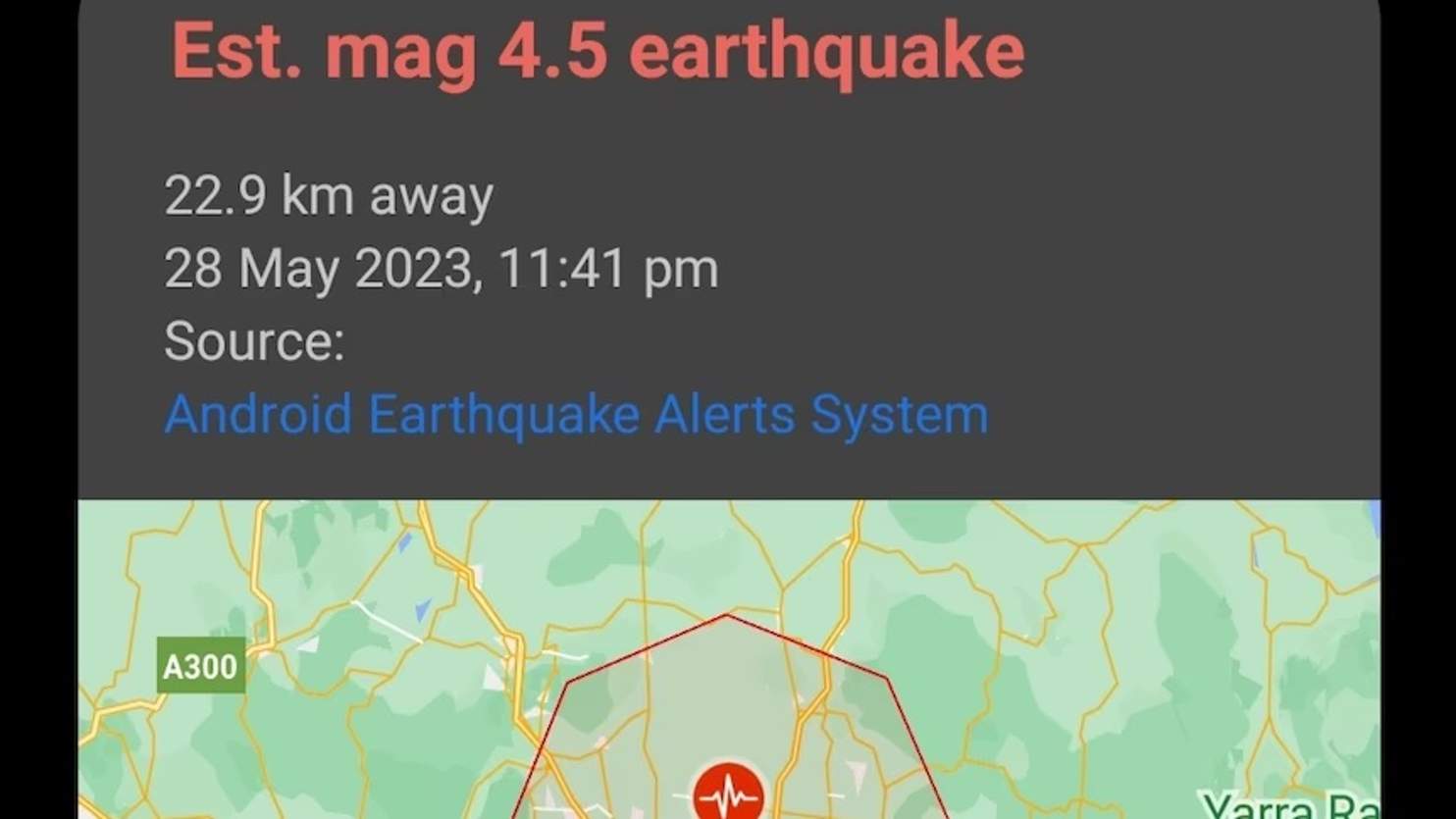 Melbourne Earthquake - Magnitude 3.8 at 11:41 p.m - Tech News