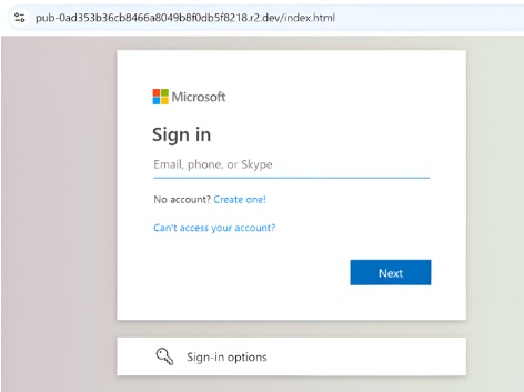 Content creation platforms are being leveraged for phishing attacks with Micosoft login