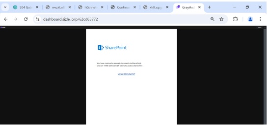 Microsoft Sharepoint Email - Phishing