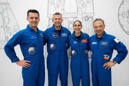 International Astronauts Arrive for SpaceX Crew-7 Mission to ISS