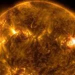 Sun Releases Strong Solar Flare